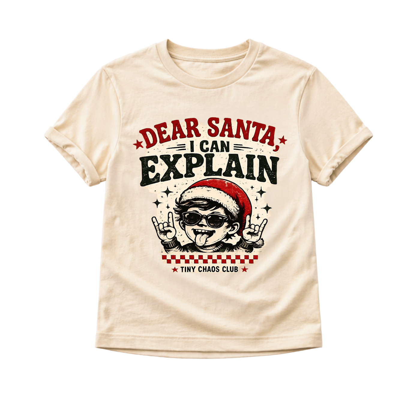 Dear Santa I Can Explain Christmas Shirt, Funny Toddler Christmas Shirt, Baby Holiday Bodysuit, Retro Santa Tee, Christmas Outfit for Kids