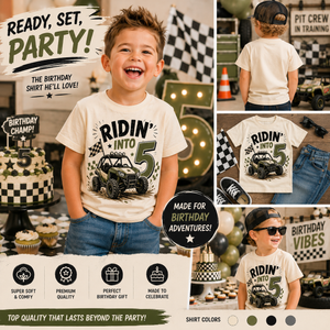 5th Birthday Boy Shirt, Ridin Into Five Shirt, Off Road Birthday Tee, Boy Turning 5 Shirt, 5 Year Old Birthday Outfit, UTV Party Shirt