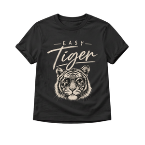 Tiger Shirt for Kids, Easy Tiger Toddler Tee, Baby Tiger Bodysuit, Vintage Animal Graphic Shirt, Cool Kids Tee, Tiger Gift for Boys