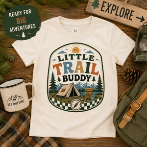 Little Trail Buddy Shirt, Camping Kids Shirt, Outdoor Adventure Tee, Toddler Camping Shirt, Baby Camping Bodysuit, Hiking Kids Shirt, Nature Lover Gift