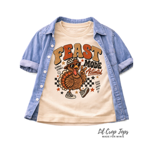 Thanksgiving Kids Shirt, Feast Mode Activated Turkey Shirt, Toddler Thanksgiving Shirt, Funny Turkey Tee, Baby Thanksgiving Outfit