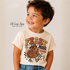 Thanksgiving Kids Shirt, Feast Mode Activated Turkey Shirt, Toddler Thanksgiving Shirt, Funny Turkey Tee, Baby Thanksgiving Outfit
