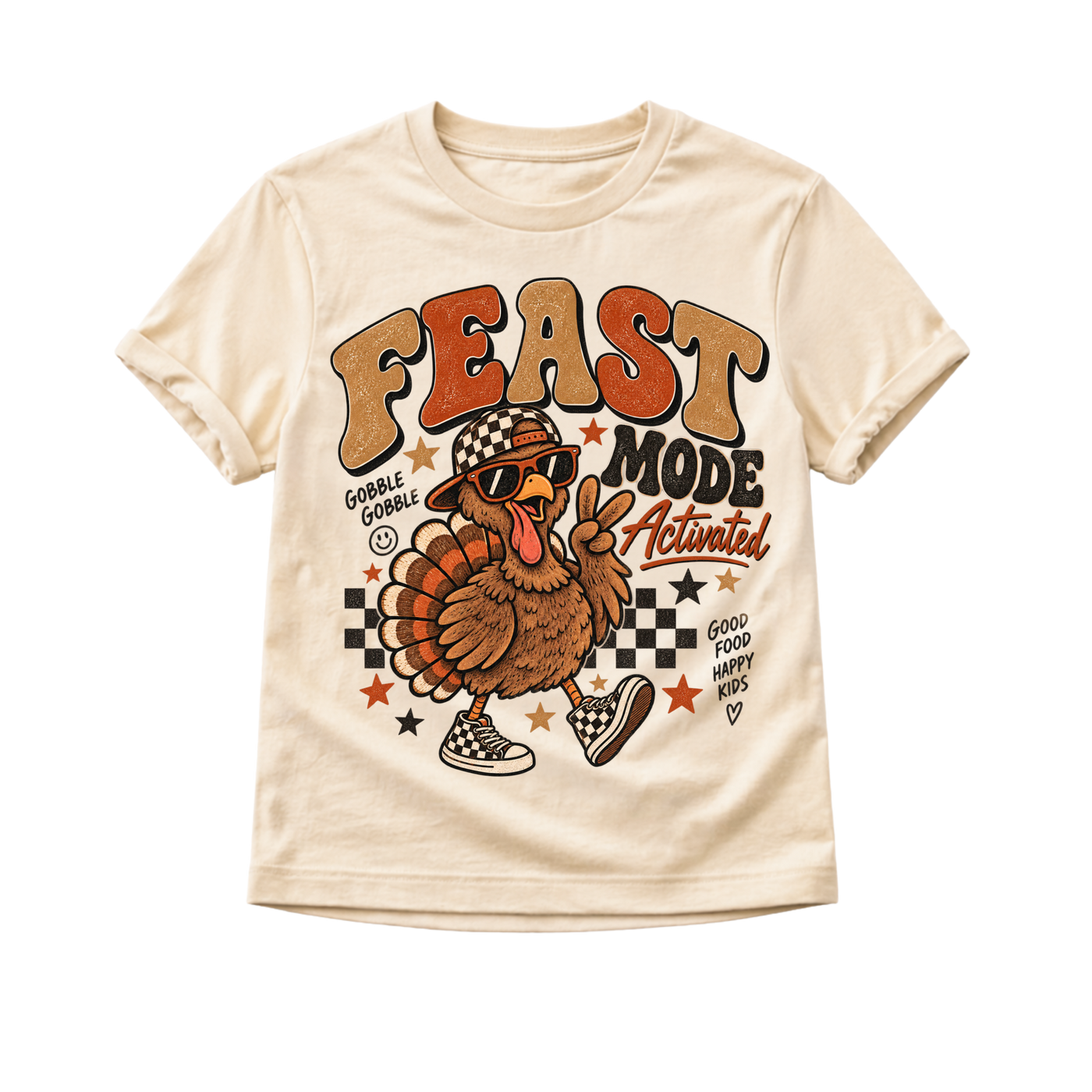 Thanksgiving Kids Shirt, Feast Mode Activated Turkey Shirt, Toddler Thanksgiving Shirt, Funny Turkey Tee, Baby Thanksgiving Outfit