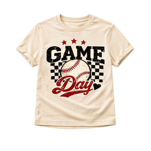 Kids Baseball Game Day Shirt, Toddler Baseball Tee, Baby Baseball Bodysuit, Little League Outfit, Baseball Season Shirt for Boys Girls