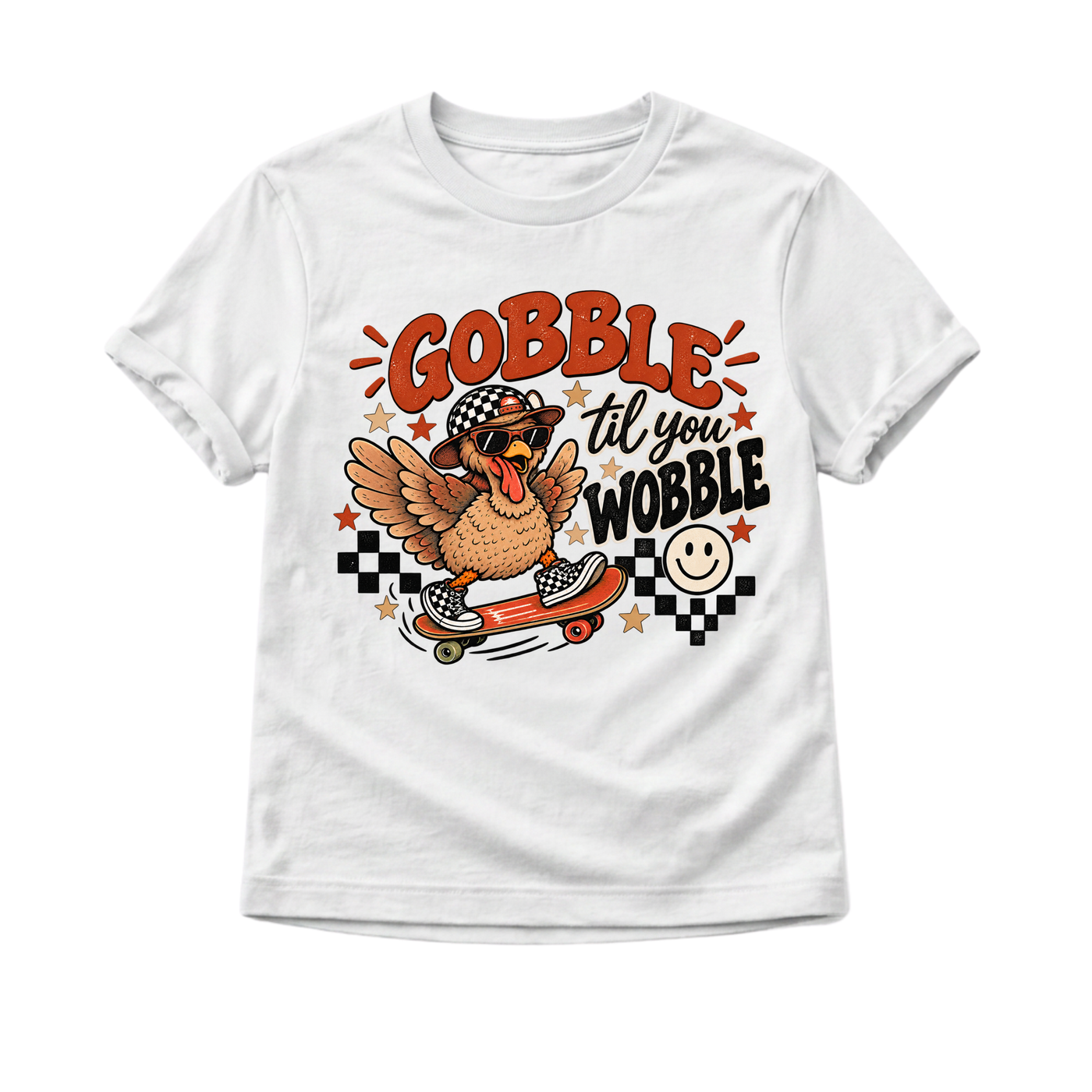 Thanksgiving Kids Shirt, Gobble Til You Wobble Shirt, Funny Turkey Toddler Tee, Baby Thanksgiving Outfit, Turkey Day Shirt for Kids