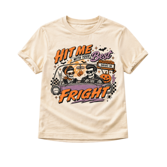 Kids Halloween Shirt, Skeleton Car Halloween Tee, Toddler Halloween Shirt, Baby Halloween Bodysuit, Retro Spooky Kids Shirt