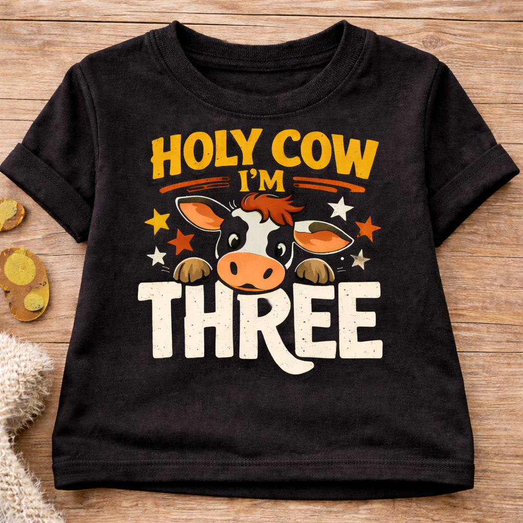 Holy Cow I'm Three Toddler