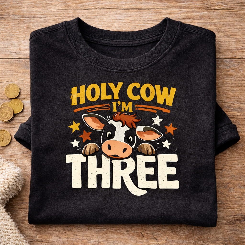 Holy Cow I'm Three Toddler