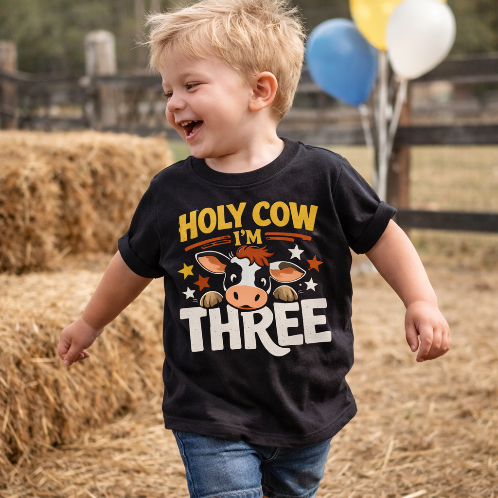 Holy Cow I'm Three Toddler