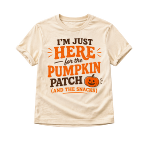 I'm Just Here for the Pumpkin Patch Shirt, Pumpkin Patch Outfit, Toddler Fall Shirt, Baby Pumpkin Bodysuit, Cute Autumn Shirt, Thanksgiving Kids Tee