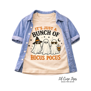 Hocus Pocus Halloween Shirt, Ghost Halloween Shirt, Toddler Spooky Season Shirt, Baby Halloween Outfit, Cute Halloween Tee for Kids
