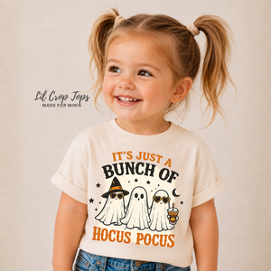 Hocus Pocus Halloween Shirt, Ghost Halloween Shirt, Toddler Spooky Season Shirt, Baby Halloween Outfit, Cute Halloween Tee for Kids