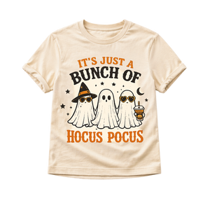 Hocus Pocus Halloween Shirt, Ghost Halloween Shirt, Toddler Spooky Season Shirt, Baby Halloween Outfit, Cute Halloween Tee for Kids