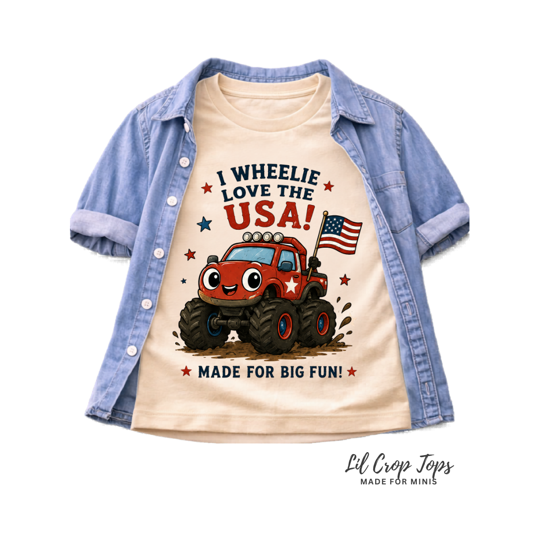 I Wheelie Love The USA Toddler