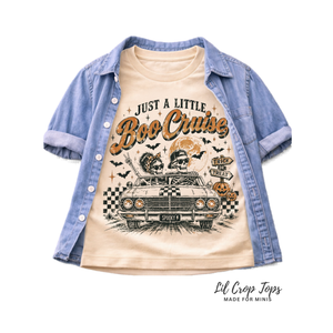 Kids Halloween Shirt, Boo Cruise Skeleton Tee, Toddler Halloween Shirt, Baby Halloween Bodysuit, Retro Spooky Car Shirt