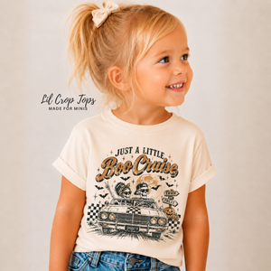 Kids Halloween Shirt, Boo Cruise Skeleton Tee, Toddler Halloween Shirt, Baby Halloween Bodysuit, Retro Spooky Car Shirt