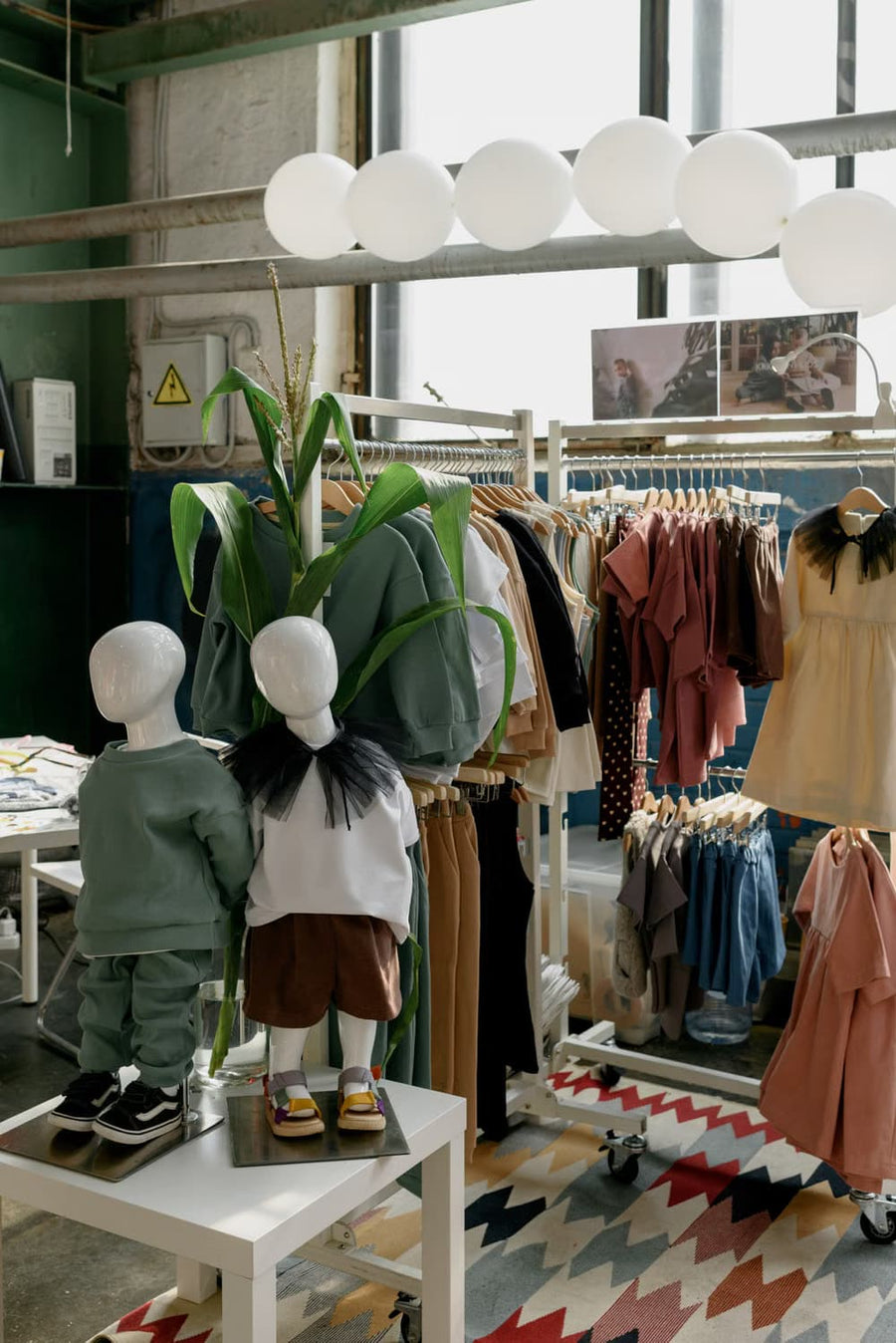 Lil Croptops in-house boutique workspace