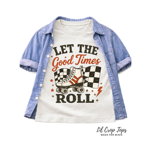 Retro Roller Skate Shirt, Let The Good Times Roll Tee, Toddler Skater Shirt, Vintage Kids Graphic Tee, Roller Rink Outfit, Cool Kids Shirt