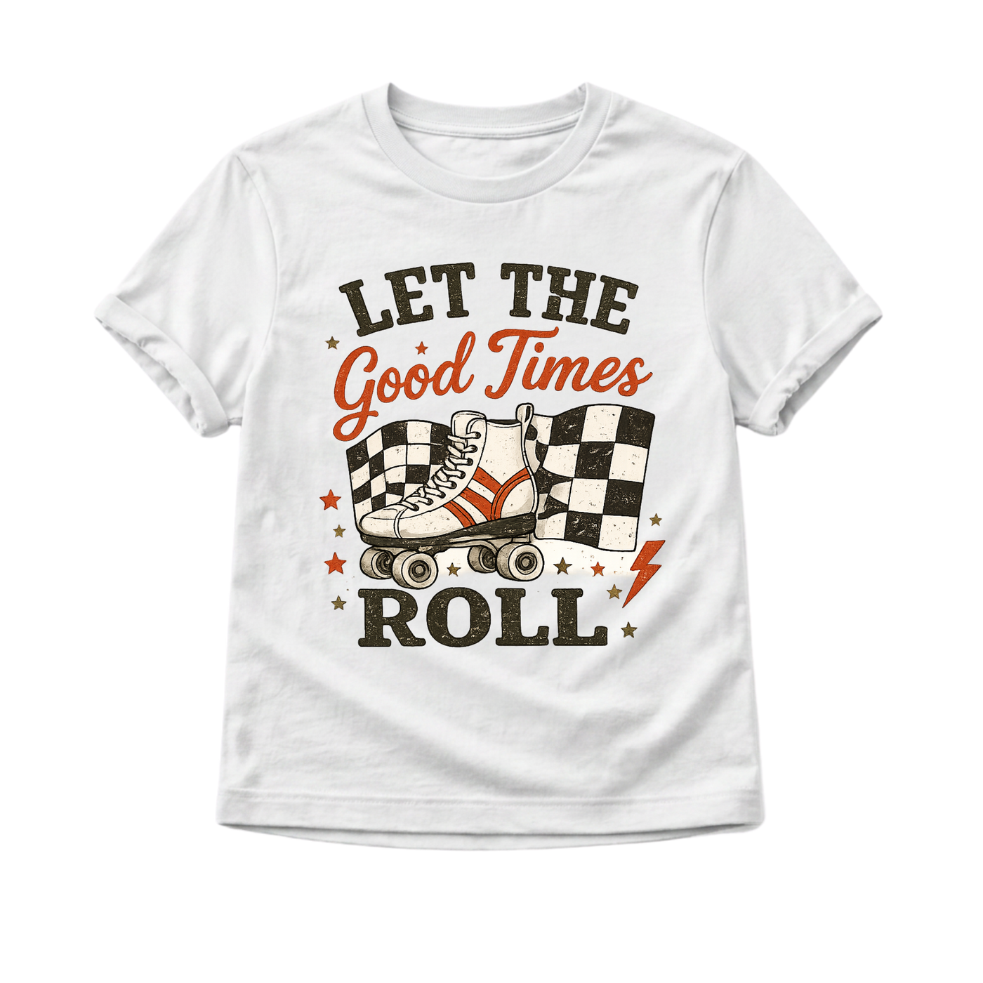Retro Roller Skate Shirt, Let The Good Times Roll Tee, Toddler Skater Shirt, Vintage Kids Graphic Tee, Roller Rink Outfit, Cool Kids Shirt