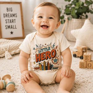 Little Hero Shirt for Kids, Superhero Toddler Shirt, Baby Hero Bodysuit, Kids Superhero Tee, Comic Book Graphic Shirt, Hero Gift