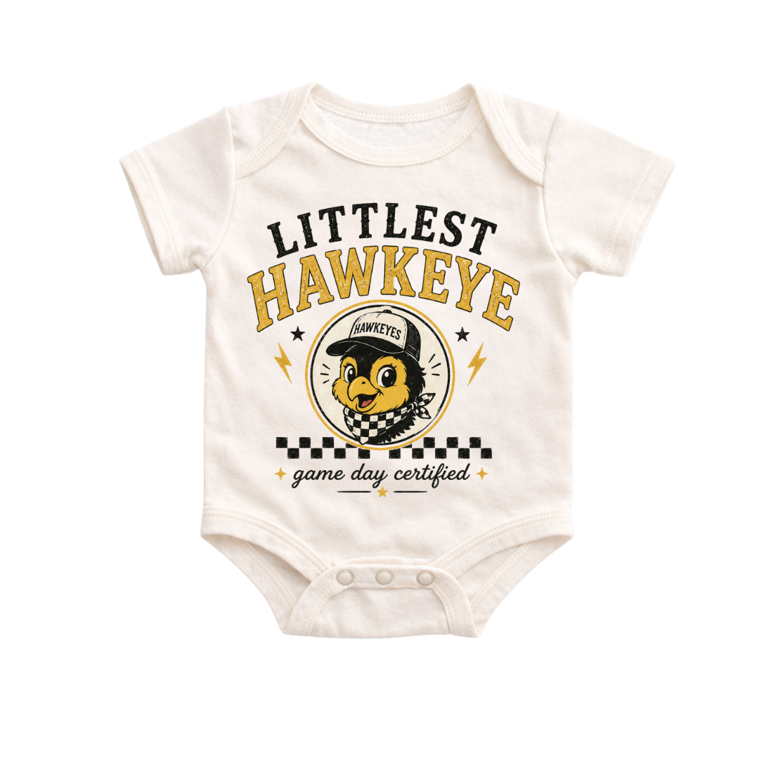Littlest Hawkeye Game Day Onesie