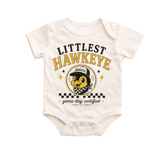 Littlest Hawkeye Game Day Onesie