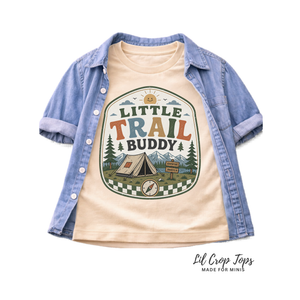 Little Trail Buddy Shirt, Camping Kids Shirt, Outdoor Adventure Tee, Toddler Camping Shirt, Baby Camping Bodysuit, Hiking Kids Shirt, Nature Lover Gift