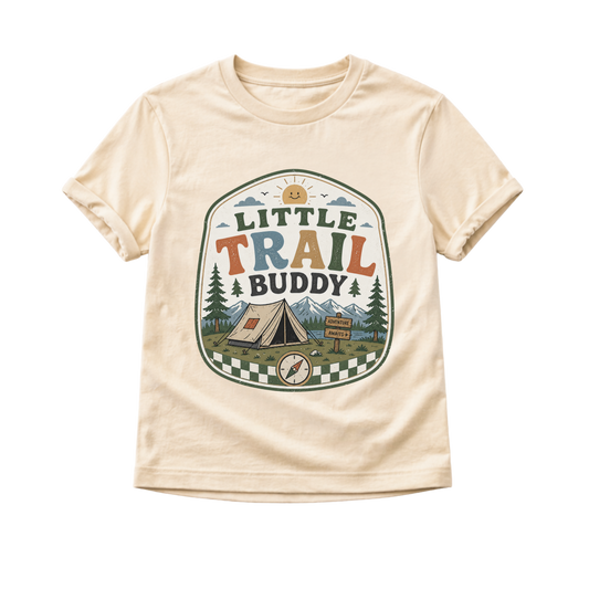 Little Trail Buddy Shirt, Camping Kids Shirt, Outdoor Adventure Tee, Toddler Camping Shirt, Baby Camping Bodysuit, Hiking Kids Shirt, Nature Lover Gift