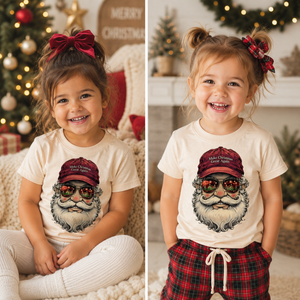 Make Christmas Great Again Santa Shirt  Funny Holiday Kids Tee  Baby Toddler Youth Christmas Shirt