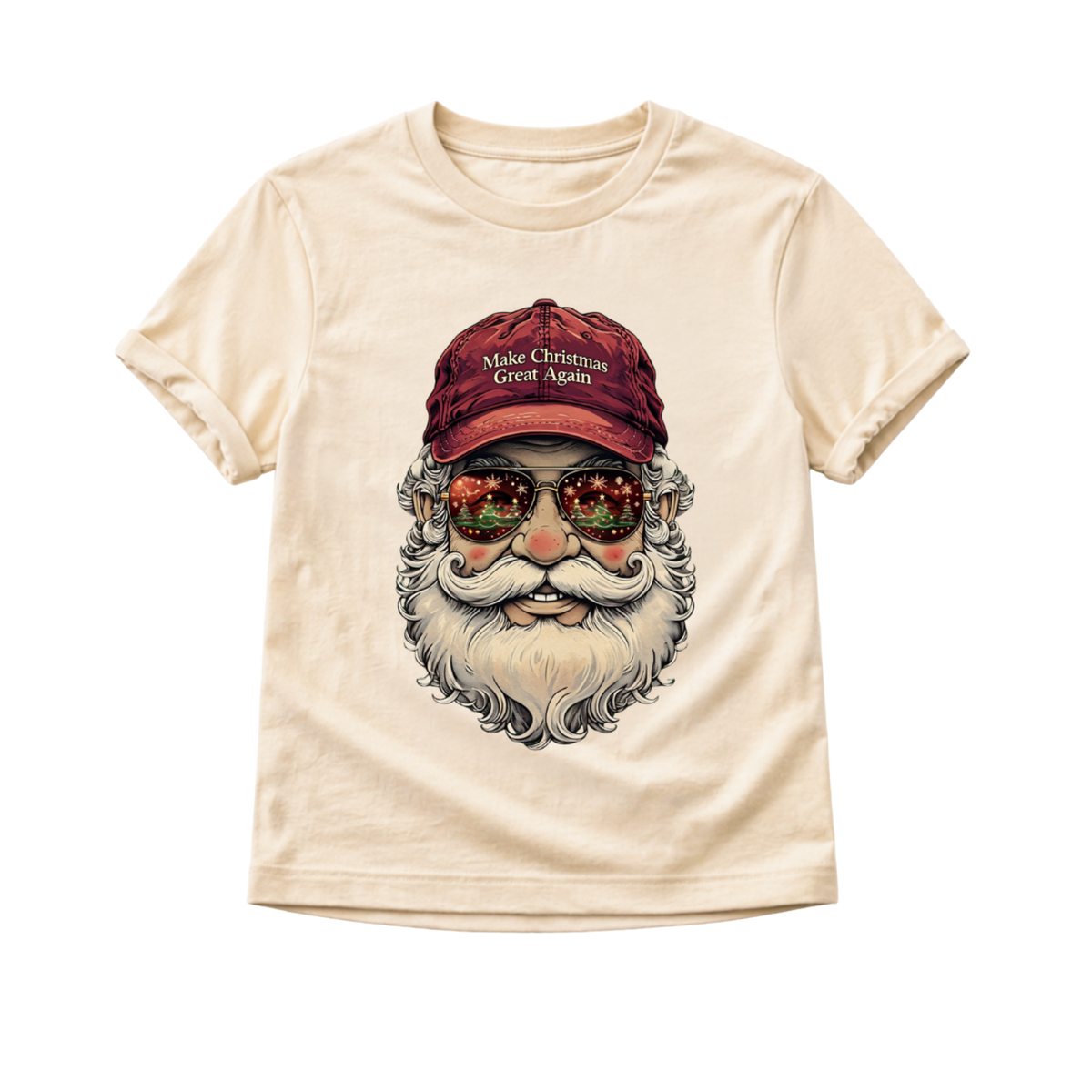 Make Christmas Great Again Santa Shirt  Funny Holiday Kids Tee  Baby Toddler Youth Christmas Shirt