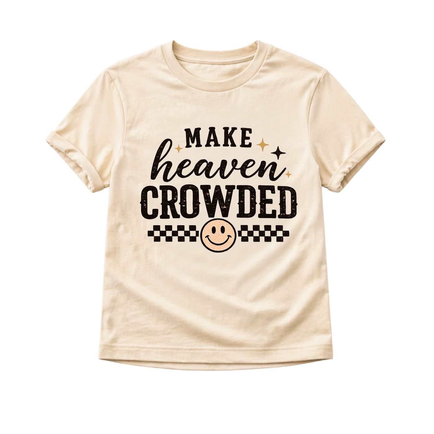 Make Heaven Crowded Shirt, Christian Kids Shirt, Faith Based Toddler Shirt, Christian Toddler Tee, Bible Verse Shirt, Church Outfit, Christian Gift