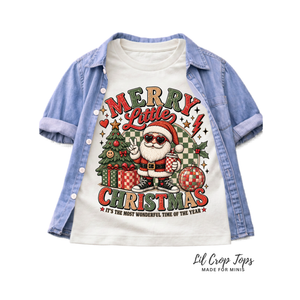 Kids Christmas Shirt, Vintage Santa Christmas Tee, Toddler Christmas Shirt, Baby Christmas Bodysuit, Retro Holiday Shirt for Kids