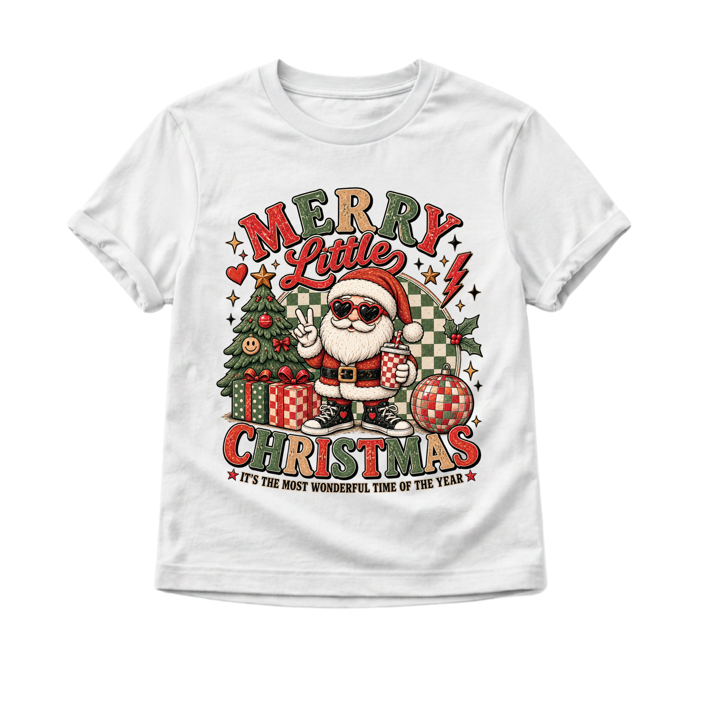 Kids Christmas Shirt, Vintage Santa Christmas Tee, Toddler Christmas Shirt, Baby Christmas Bodysuit, Retro Holiday Shirt for Kids