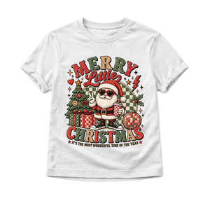Kids Christmas Shirt, Vintage Santa Christmas Tee, Toddler Christmas Shirt, Baby Christmas Bodysuit, Retro Holiday Shirt for Kids