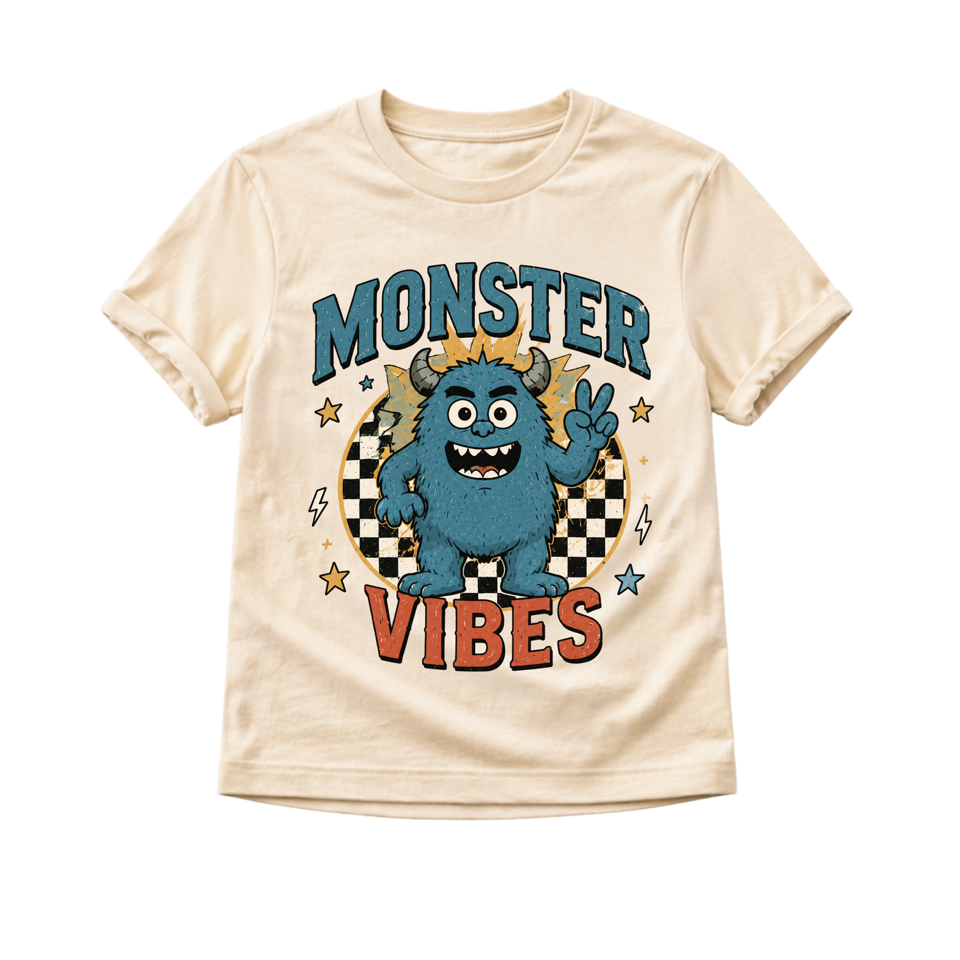 Monster Vibes Shirt, Cute Monster Shirt, Toddler Graphic Tee, Baby Monster Bodysuit, Retro Kids Shirt, Funny Monster Tee, Toddler Outfit