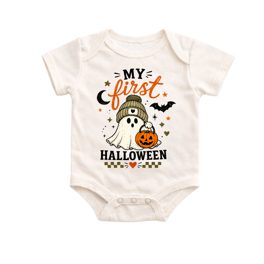 Baby's First Halloween Bodysuit, My First Halloween Outfit, Ghost Baby Shirt, Halloween Baby Clothes, Newborn Halloween Bodysuit, Fall Baby Outfit