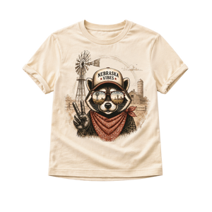 Nebraska Kids Shirt, Nebraska Baby Bodysuit, Toddler Nebraska Tee, Midwest Farm Kids Shirt, Nebraska Baby Gift, Farm Animal Tee
