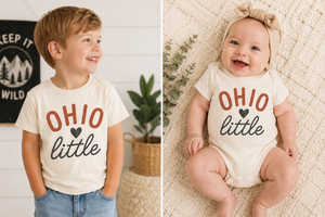 Ohio Kids Shirt, Ohio Baby Bodysuit, Ohio Toddler Shirt, Ohio Little Tee, Ohio Baby Gift, Buckeye State Kids Shirt