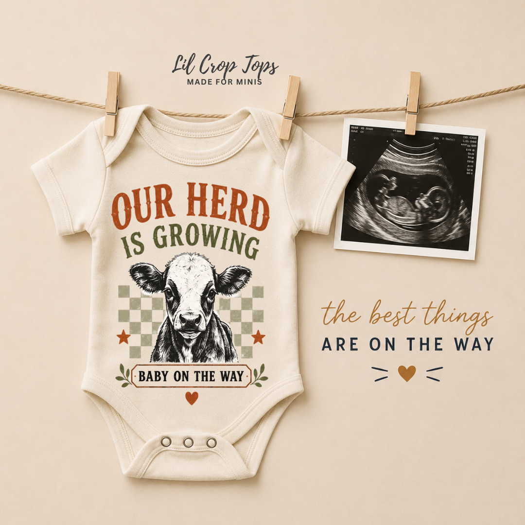 Our Herd Is Growing Onesie