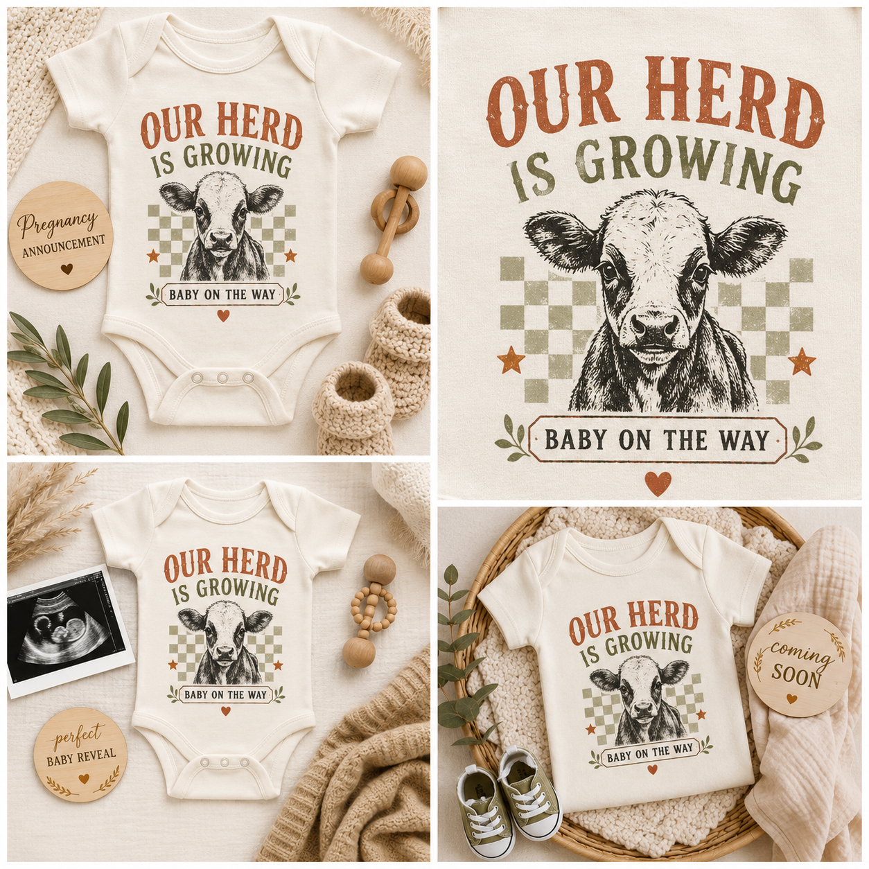 Our Herd Is Growing Onesie