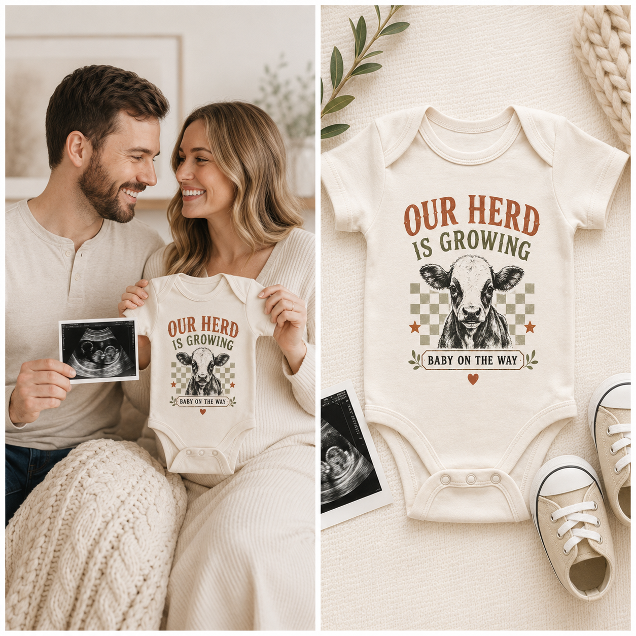 Our Herd Is Growing Onesie