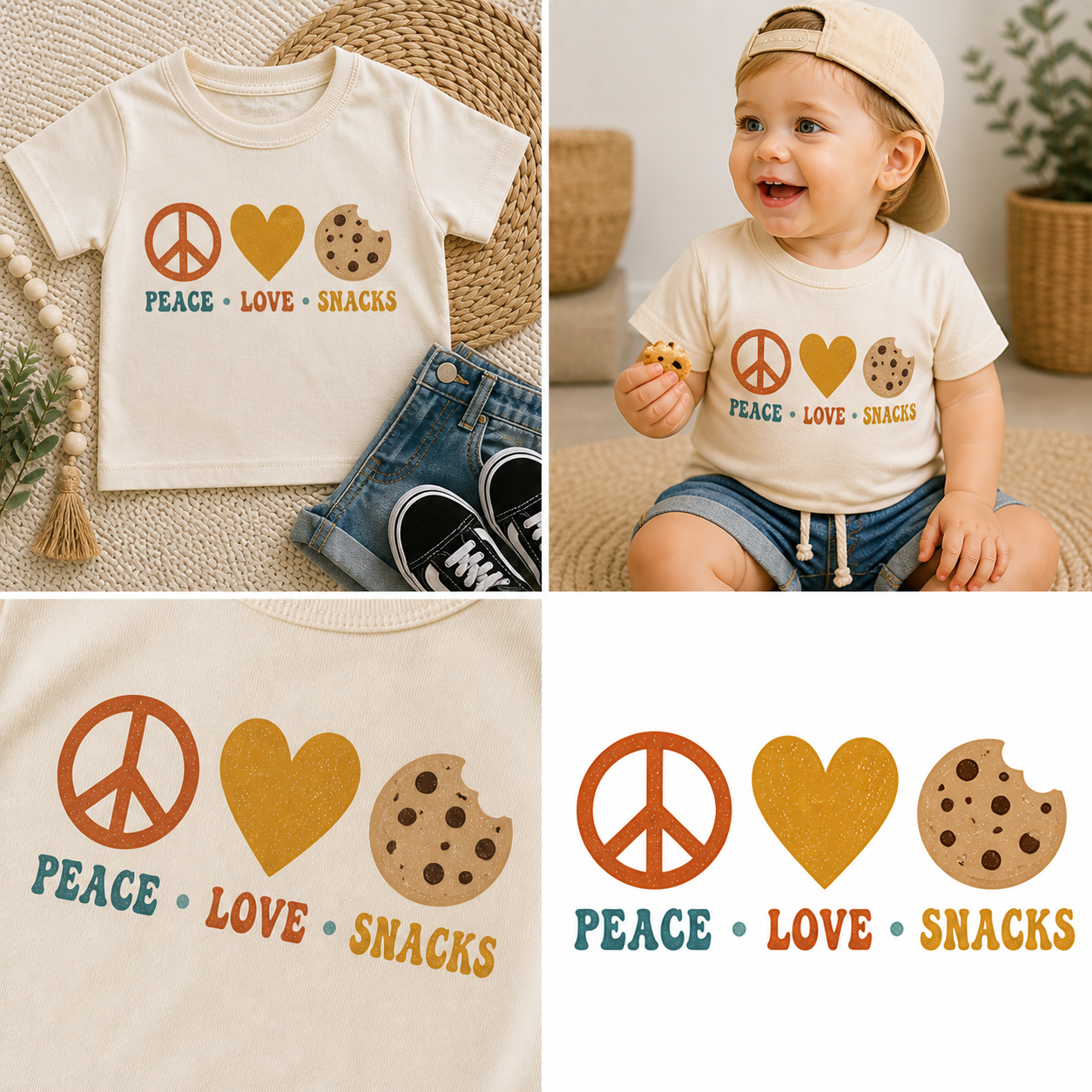 Peace Love Snacks Toddler