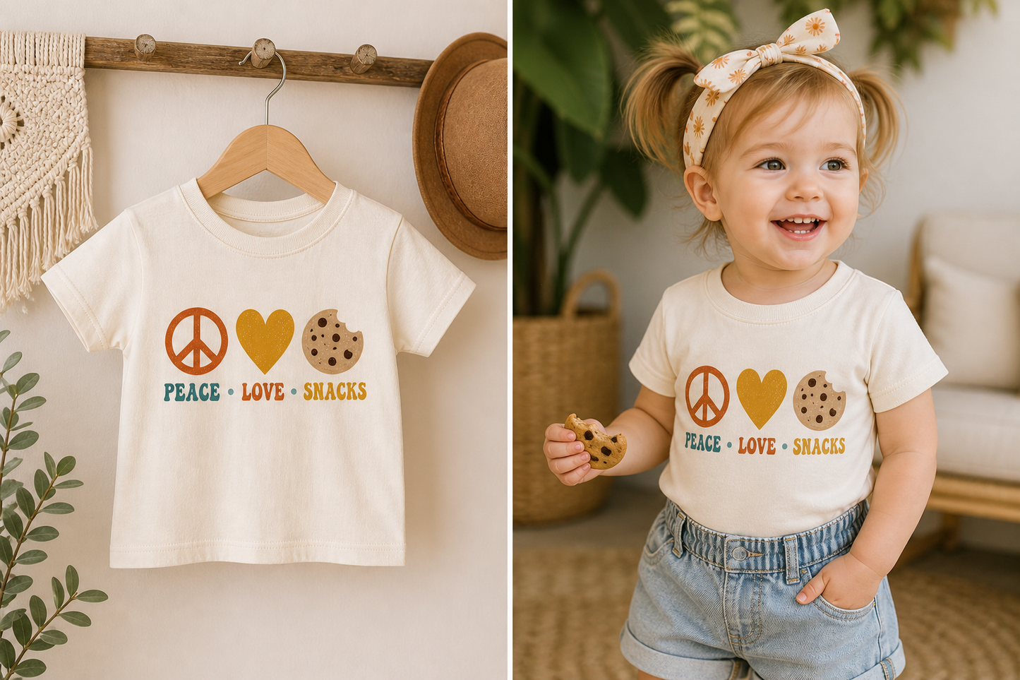 Peace Love Snacks Toddler