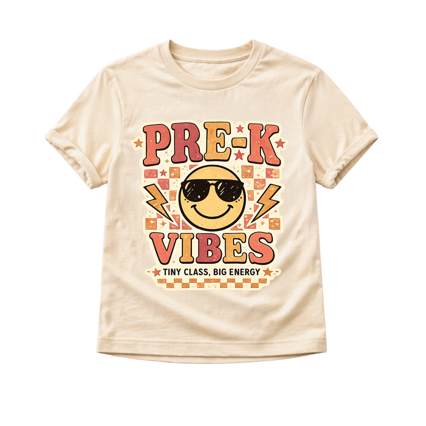 Pre K Vibes Back to School Shirt, First Day of Preschool Shirt, Toddler School Outfit, Retro Smiley Face Shirt, Preschool Tee