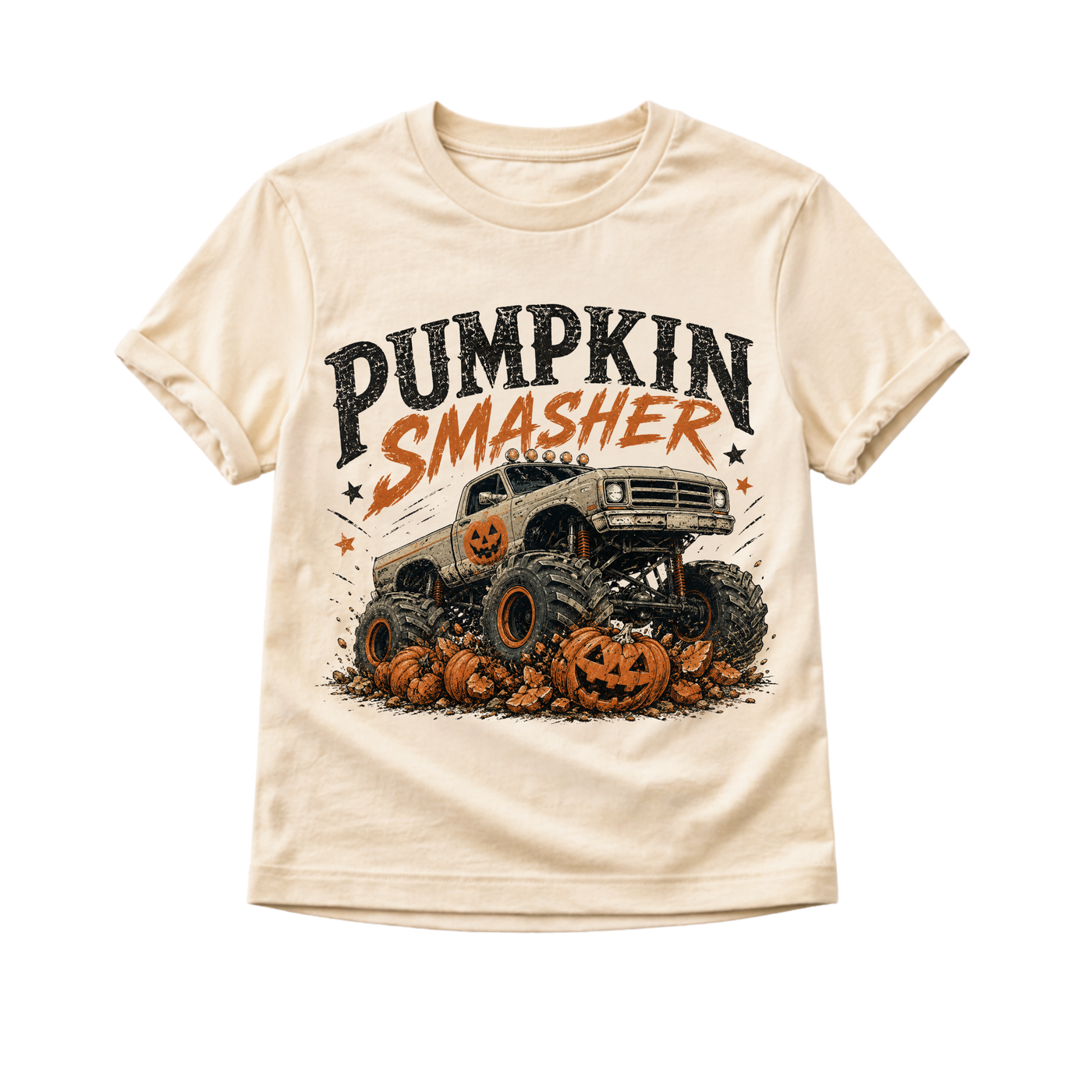 Monster Truck Halloween Shirt for Kids, Pumpkin Smasher Toddler Tee, Boys Halloween Shirt, Baby Halloween Bodysuit, Fall Truck Shirt