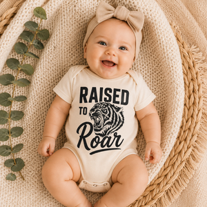 Tiger Shirt for Kids, Raised to Roar Shirt, Toddler Tiger Tee, Baby Tiger Bodysuit, Wild Animal Graphic Tee, Tiger Lover Gift