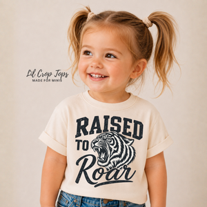 Tiger Shirt for Kids, Raised to Roar Shirt, Toddler Tiger Tee, Baby Tiger Bodysuit, Wild Animal Graphic Tee, Tiger Lover Gift