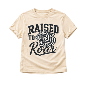 Tiger Shirt for Kids, Raised to Roar Shirt, Toddler Tiger Tee, Baby Tiger Bodysuit, Wild Animal Graphic Tee, Tiger Lover Gift