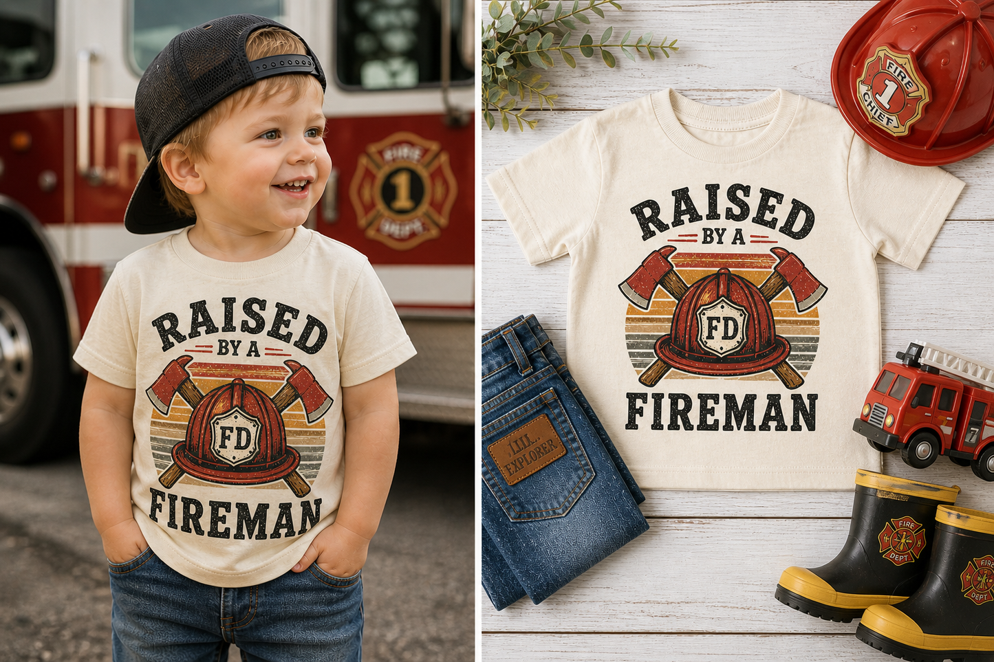 Raised By A Fireman Toddler