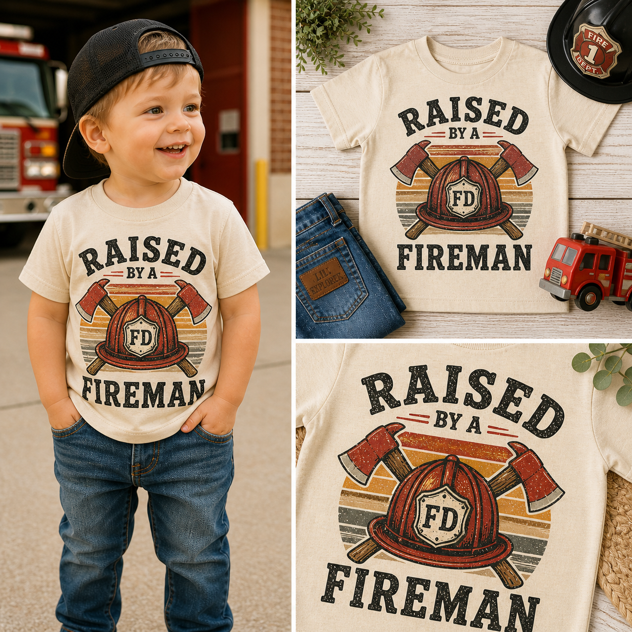Raised By A Fireman Toddler